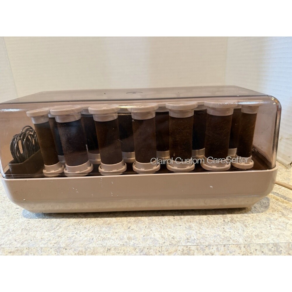 CLAIROL Custom CareSetter 20 VELVET HOT ROLLERS CURLER CLIPS gentle to your hair - Picture 7 of 8